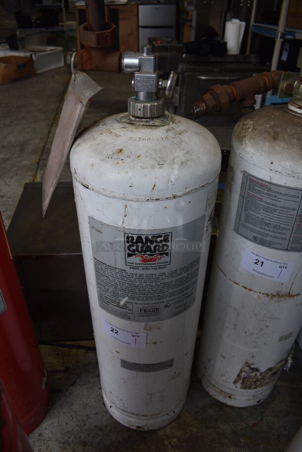 Range Guard Wet Chemical Fire Suppression Tank. 10x10x37