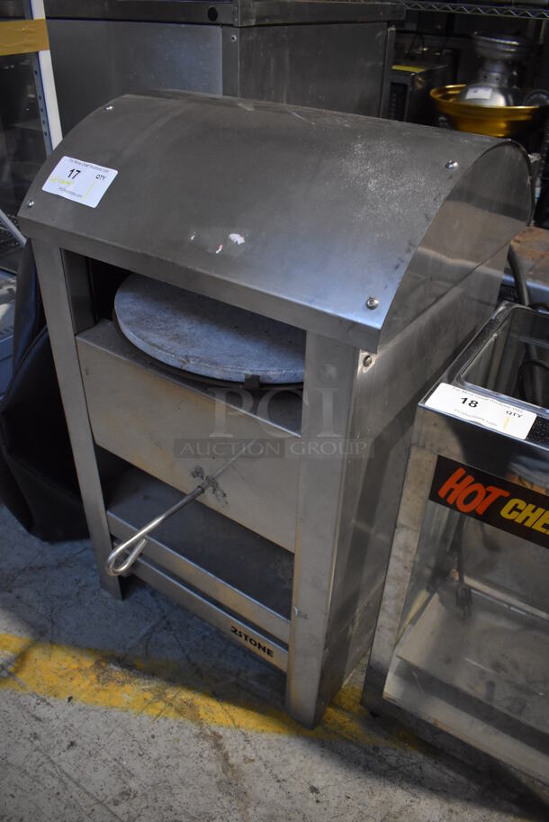 2Stone Stainless Steel Commercial Countertop Propane Gas Powered Rotating Pizza Oven. Comes w/ Cover. 19.5x25x31.5 - Image 3 of 7