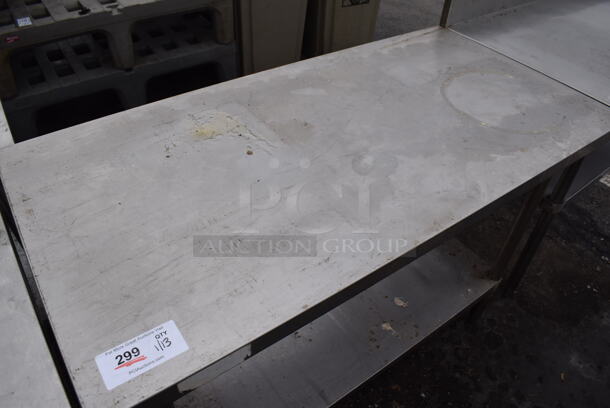 Stainless Steel Table w/ Under Shelf. 48x24x34 - Image 2 of 4