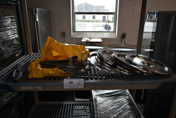 ALL ONE MONEY! Tier Lot of Various Items Including Metal Round Lids and Knives! - Image 2 of 3