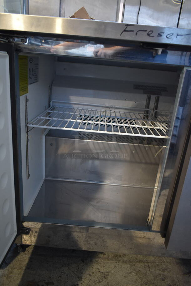 Kool-it KUC48F-A Stainless Steel Commercial 2 Door Undercounter Freezer on Commercial Casters. 115 Volts, 1 Phase. Tested and Working! - Image 5 of 8