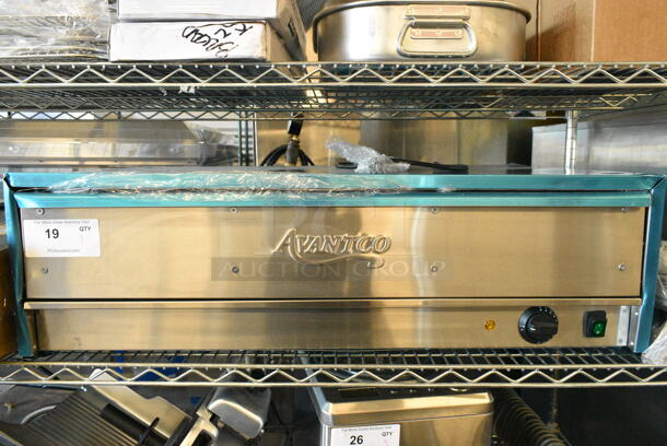 BRAND NEW SCRATCH AND DENT! 2023 Avantco 177BW48 Stainless Steel Commercial 48 Hot Dog Bun Warmer. 120 Volts, 1 Phase. Tested and Working! - Image 1 of 5