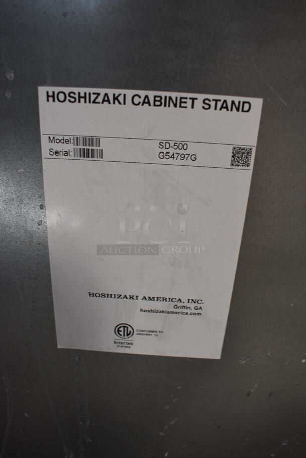 2018 Hoshizaki DCM-500BAH Stainless Steel Commercial Ice Maker and Dispenser on Hoshizaki SD-500 Cabinet Stand. 115-120 Volts, 1 Phase. 26x23x73 - Image 7 of 8