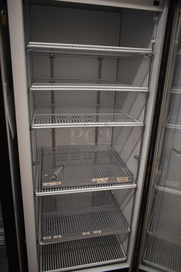 2019 Habco SE18 Metal Commercial Single Door Reach In Cooler Merchandiser w/ Poly Coated Racks. 115 Volts, 1 Phase. Tested and Working! - Image 3 of 5