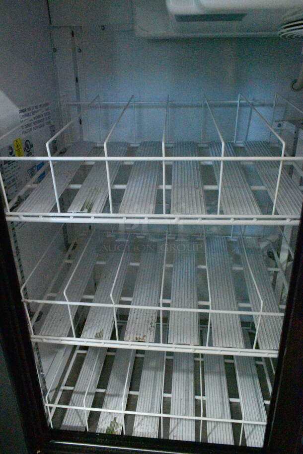 Imbera VRD41 Metal Commercial 2  Door Reach In Cooler Merchandiser w/ Poly Coated Racks. 115 Volts, 1 Phase. Tested and Working! - Image 5 of 6