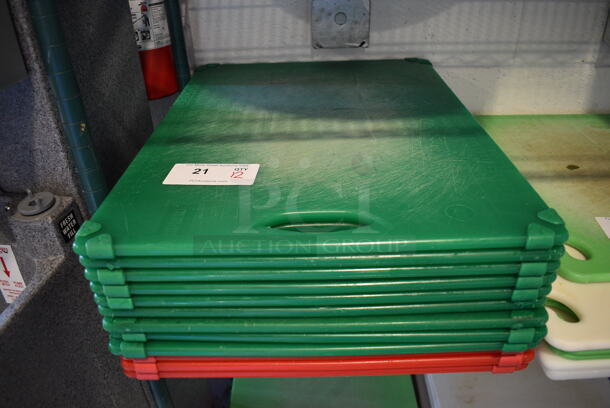 12 Cutting Boards; 3 Red and 9 Green. 18x24x0.5. 12 Times Your Bid!