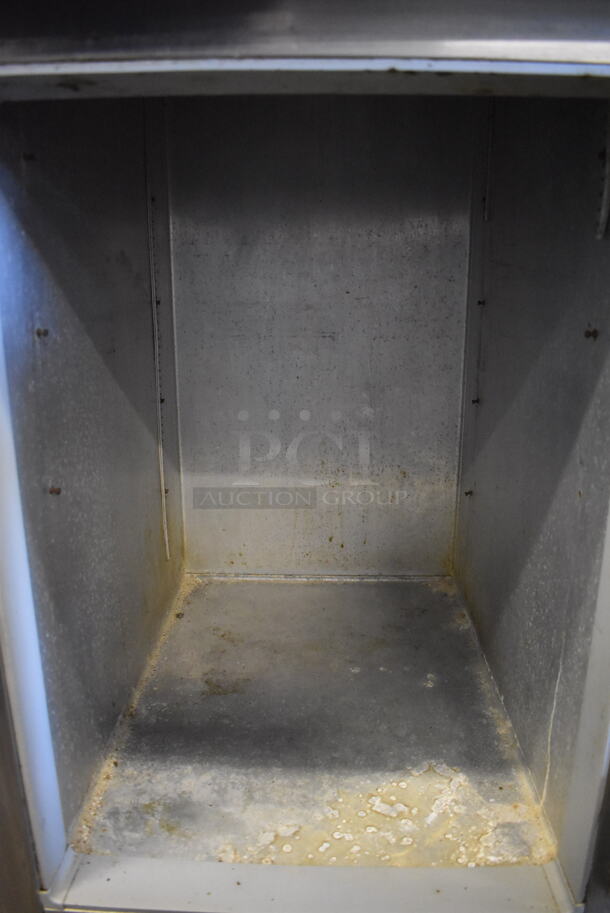 Continental 1R-SA-HD Stainless Steel Commercial 2 Half Size Door Reach In Cooler on Commercial Casters. 115 Volts, 1 Phase. 27x34x82. Tested and Working! - Image 9 of 9