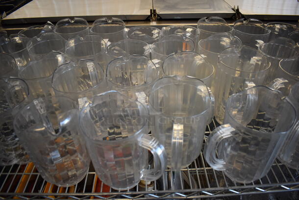 ALL ONE MONEY! Tier Lot of Various Items Including Metal Chafing Dish and Poly Pitchers - Image 6 of 7
