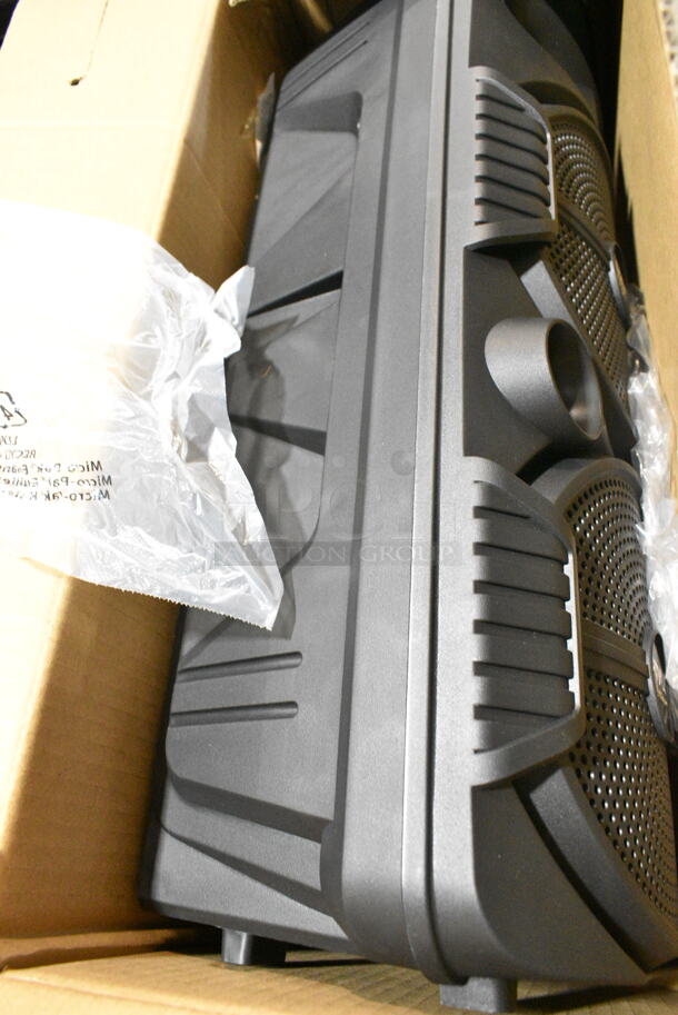 5 IN ORIGINAL BOX! Items Including Pyle Water Resistant Stereo Housing, Pyle PLMR24S Mini Box Speaker System, Pyle PDWR30B Outdoor Waterproof Speaker System, Masingo Karaoke Machine. 5 Times Your Bid!  - Image 5 of 8