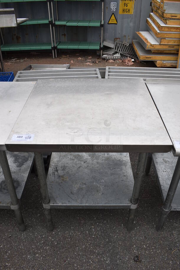 Stainless Steel Table w/ Metal Under Shelf.