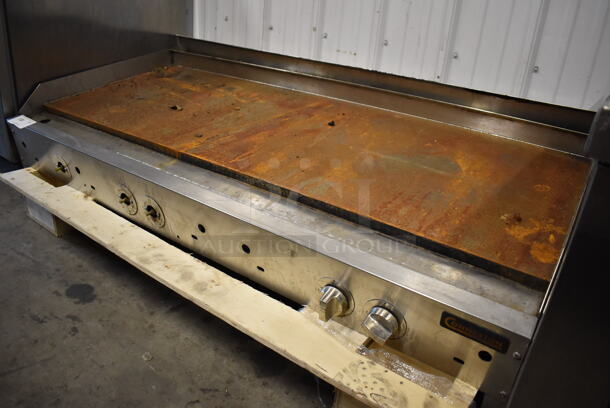 Connerton Stainless Steel Commercial Countertop Natural Gas Powered Flat Top Griddle. 60x29x14 - Image 3 of 4