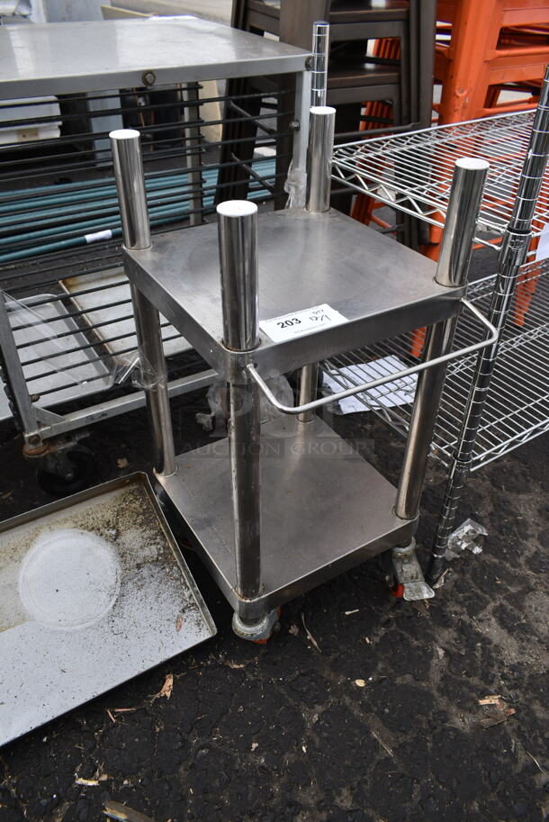 Stainless Steel Equipment Stand w/ Under Shelf on Commercial Casters. - Image 2 of 2
