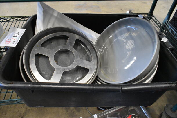 ALL ONE MONEIY! Lot of Various Items Including Ceramic Dishes in Black Poly Bus Bin - Image 1 of 7