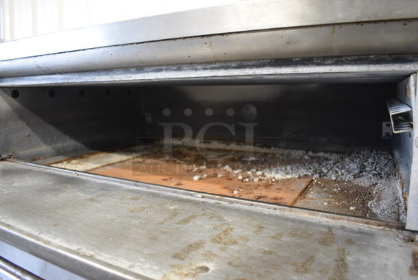 2 Blodgett Model 911-P-S Stainless Steel Commercial Single Deck Natural Gas Powered Pizza Ovens on Metal Legs. 51x29x67. 2 Times Your Bid! - Image 7 of 11