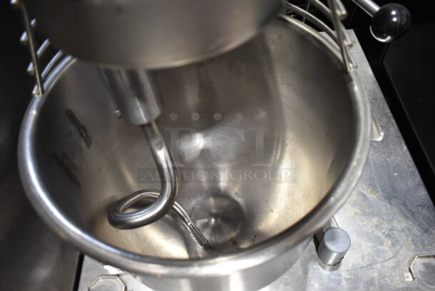Varimixer W20 Metal Commercial Countertop 20 Quart Planetary Dough Mixer w/ Stainless Steel Mixing Bowl, Bowl Guard and Dough Hook Attachment on Equipment Stand. 110 Volts, 1 Phase. Tested and Working! - Image 5 of 6