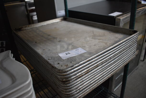 13 Metal Full Size Baking Pans. 18x26x1. 13 Times Your Bid! - Image 2 of 3