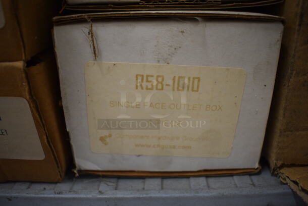 ALL ONE MONEY! Lot of 2 Boxes of Metal Single Face Outlet Box. 3.5x3.5x3.5 - Image 3 of 3