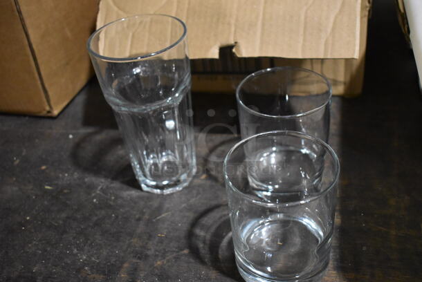 9 Various Glasses; 8 Rocks Glasses and 1 Beverage Glass. 3.5x3.5x6.5, 3.25x3.25x4. 9 Times Your Bid! - Image 2 of 3