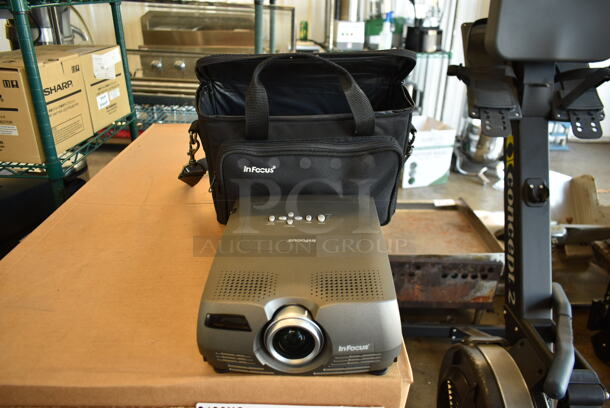 InFocus LP280 Projector in Bag.  - Image 1 of 7