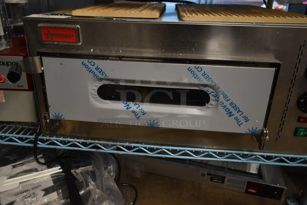 BRAND NEW SCRATCH AND DENT! 2023 Omcan M50/13-M Stainless Steel Commercial Countertop Electric Powered Pizza Oven. 230 Volts, 1 Phase.  - Image 4 of 6
