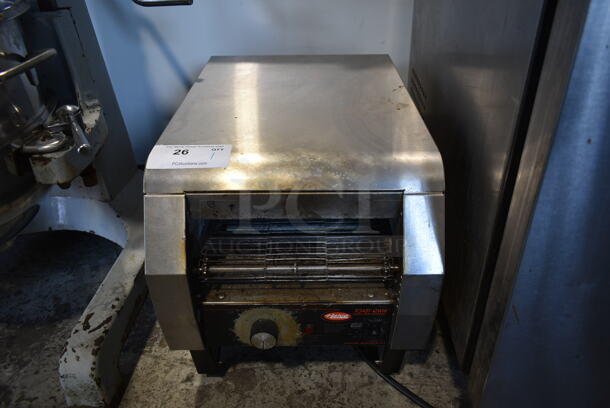 Hatco Stainless Steel Commercial Countertop Electric Powered Toast-Qwik Bagel Bun Toaster Oven. 208 Volts, 1 Phase.