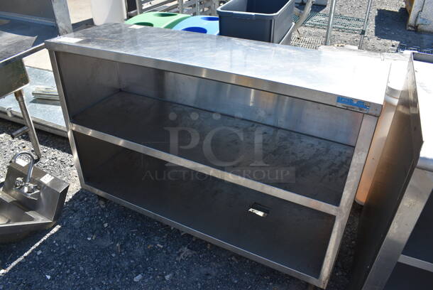 Stainless Steel Table w/ 2 Under Shelves. 48x16x36