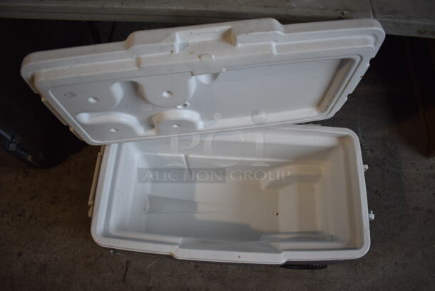 Coleman Gray and White Poly Portable Cooler. 32x15x18 - Image 6 of 6