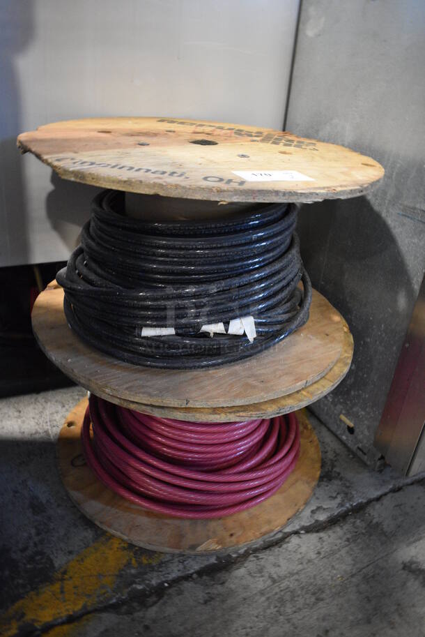 2 Spools of Wire. 23.5x23.5x13. 2 Times Your Bid!  - Image 2 of 4
