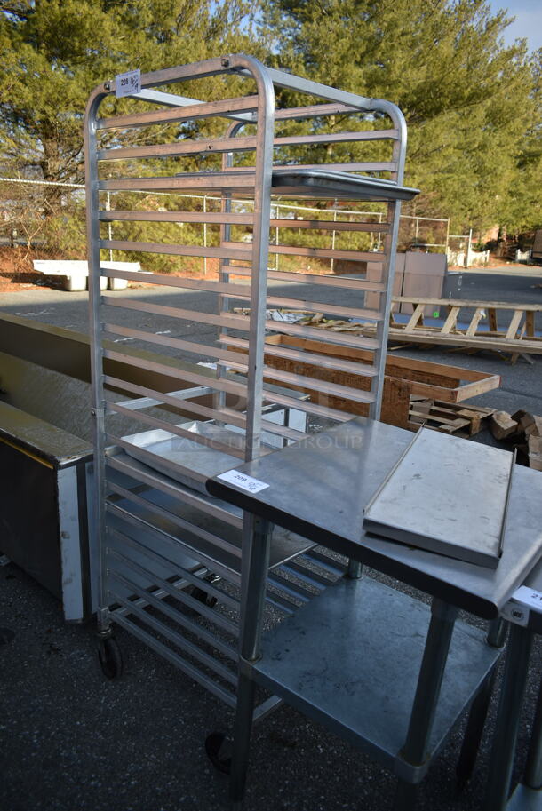 Metal Commercial Pan Transport Rack on Commercial Casters. - Image 1 of 3