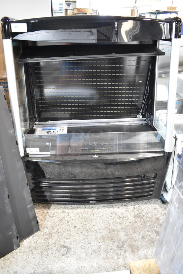 BRAND NEW SCRATCH AND DENT! Avantco 193MAC48HCB Commercial Metal 48" Black Vertical Air Curtain Merchandiser Grab N Go. 115 Volts, 1 Phase. Tested and Working! - Image 2 of 6