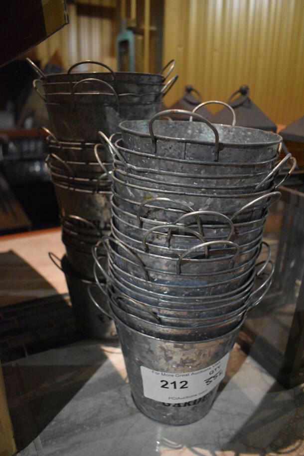 35 Various Metal Buckets. Includes 7.5x6x6.5. 35 Times Your Bid! (bar) - Image 2 of 4