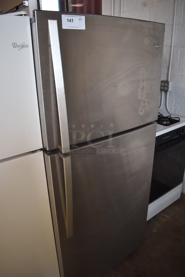 Whirlpool WRT519SZDM02 Metal Cooler Freezer Combo Unit. 115 Volts, 1 Phase. 30x32x67. Tested and Powers On But Does Not Get Cold - Image 3 of 9