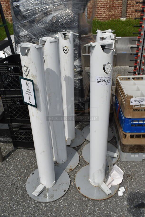 6 Metal Hand Sanitizer Stands. 6 Times Your Bid! - Image 1 of 1