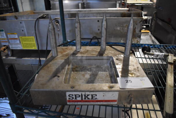 Spike 1061 Miroil Metal Countertop Spike Dog Hot Dog Cooker. 115 Volts, 1 Phase. 16x12.5x10 - Image 1 of 9