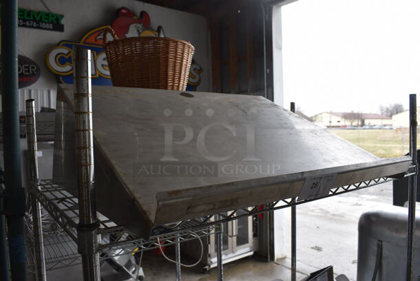 Stainless Steel Wall Mount Shelf. 30x24x12 - Image 3 of 3