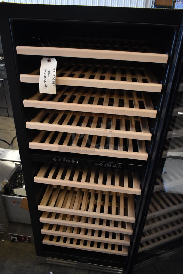 BRAND NEW SCRATCH AND DENT! AvaValley WRC-128-DZ Stainless Steel Single Door Rach In Dual Temperature Full Glass Door Commercial Wine Cooler Merchandiser. 120 Volts, 1 Phase. Tested and Working! - Image 4 of 5