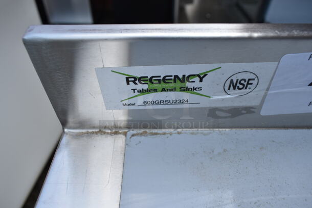 BRAND NEW SCRATCH AND DENT! Regency 600GRSU2324 Stainless Steel Flat Top Glass Rack Storage Unit - 23" x 24" - Image 5 of 5