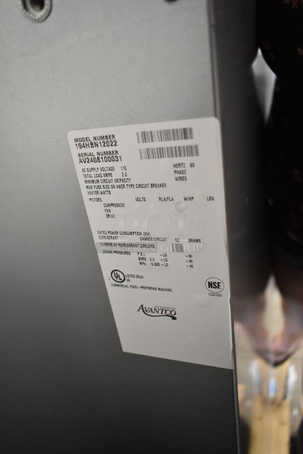 BRAND NEW SCRATCH AND DENT! 2024 Avantco 194HBN12022 22" Wide Hotel Ice Dispenser 120 lb. Capacity. 115 Volts, 1 Phase.  - Image 9 of 9