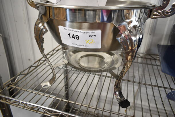 2 BRAND NEW SCRATCH AND DENT! Choice Classic 5 Qt. Round Chafer. Missing 1 Lid. 2 Times Your Bid! - Image 6 of 7