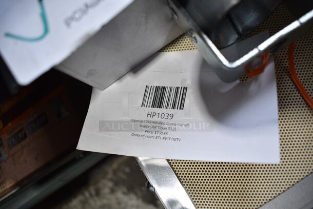 2 BRAND NEW SCRATCH AND DENT! Items; HP1039 Imperial 1039 Infrared Burner-Small and HP1040 Imperial 1040 Infrared Burner 27-3/4 X 8-1/ 8. 2 Times Your Bid! - Image 5 of 8