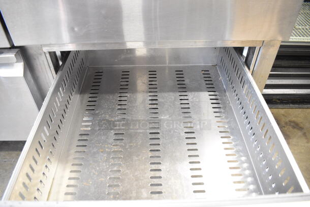 Avantco 178SSPPT3 Stainless Steel Commercial Pizza Prep Table w/ 6 Drawers on Commercial Casters. 115 Volts, 1 Phase. Tested and Does Not Power On - Image 7 of 12
