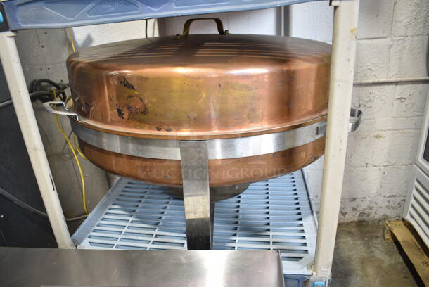 Metal Oval Chafing Dish w/ Drop In and Lid.  - Image 2 of 4