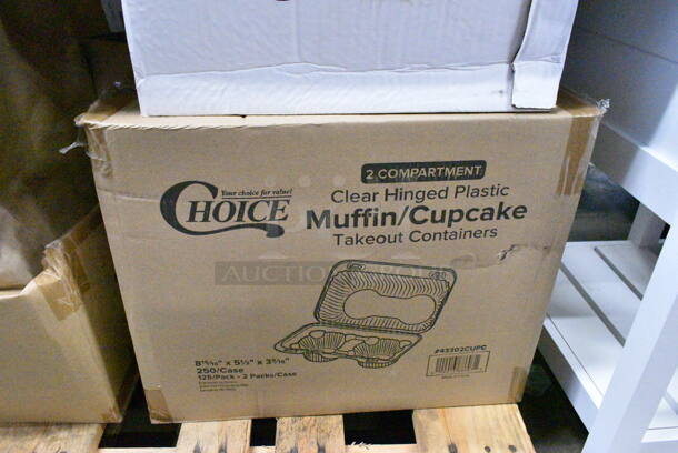 PALLET LOT of 20 BRAND NEW Boxes Including ECAL22SBPBLMAT Airpot with Lever Glass Lined, Choice 433NHT105 1/5 Large Size White "Thank You" Script Medium-Duty Plastic T-Shirt Bag - 500/Case, Choice 43302CUPC 2-Compartment Clear OPS Plastic Cupcake / Muffin Container, Brown Paper Bags, Choice 167CBR21NLHN Hair Nets, Wet Floor Pop Up Signs, Choice #16 Disher, DW 15430 Loaf Pans, Metal Baskets, Chef Master Grill Brush, LK Packaging BOR5280 Bun Pan Covers w/ Twist Ties - 80" x 52", Poly, Choice 12212105BX 12" x 10 3/4" Food Service Interfolded Pop-Up Foil Sheets - 500/Box. 20 Times Your Bid!  - Image 6 of 12