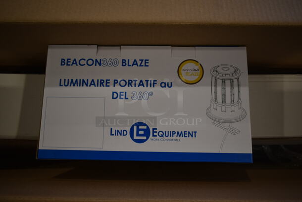 BRAND NEW SCRATCH AND DENT! Lind Equipment LE360LED-TR Heavy Duty Ultimate Portable 360 Degree LED Area Light with 4'-8' Adjustable Tripod. Stock Picture Used as Gallery.  - Image 3 of 4