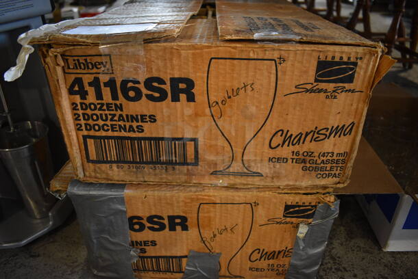 55 BRAND NEW IN BOX! Wine Glasses. 3.5x3.5x7. 55 Times Your Bid! - Image 3 of 3