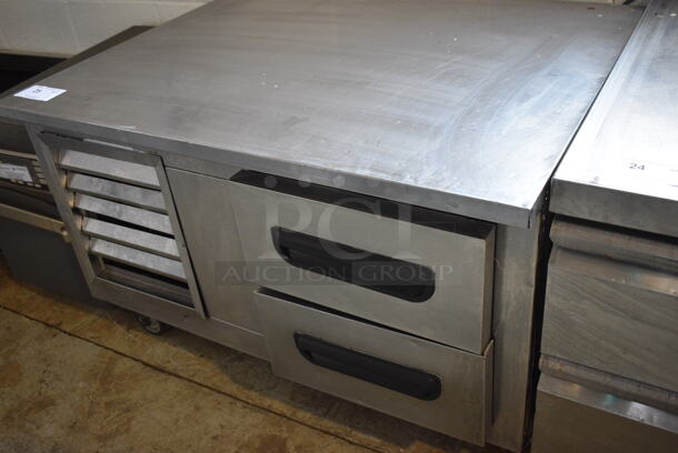 2014 Leader Model LB48 S/C Stainless Steel Commercial 2 Drawer Chef Base on Commercial Casters. 115 Volts, 1 Phase. 40x32x26. Tested and Powers On But Temps at 50 Degrees - Image 2 of 6