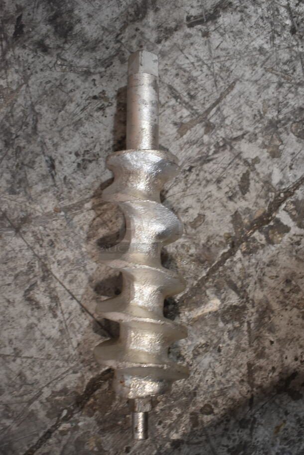 Metal Meat Grinder Attachment w/ Tray and Pusher. - Image 4 of 7