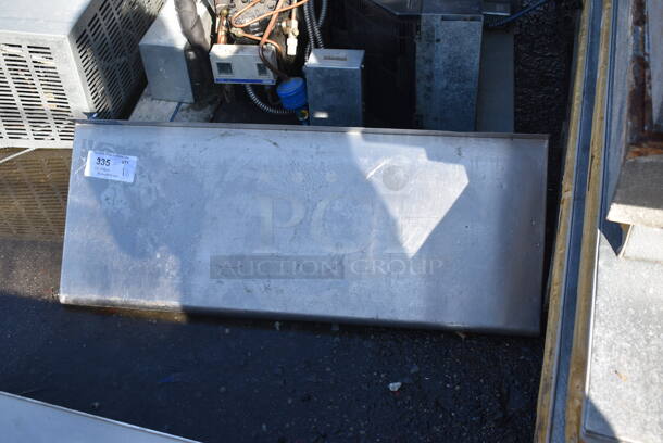 Stainless Steel Shelf w/ Wall Mount Brackets. 36x14x13 - Image 1 of 5