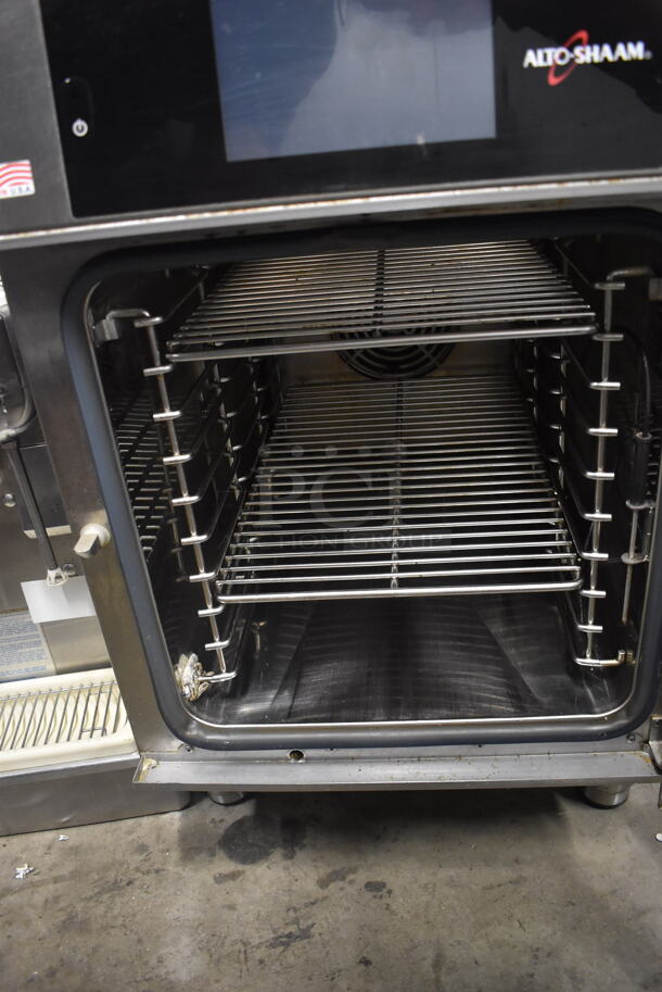 2017 Alto Shaam CTX4-10EC
Commercial Stainless Steel Gas Countertop Combitherm Oven With Steel Racks. 208-240V, 3 Phase.  - Image 4 of 6