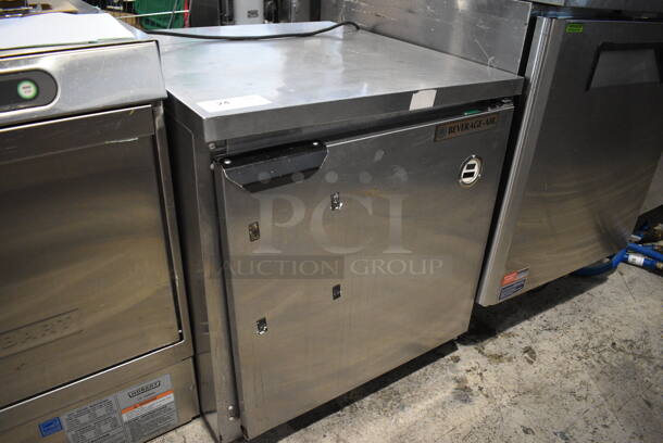 Beverage Air Stainless Steel Commercial Single Door Undercounter Cooler. 115 Volts, 1 Phase. 27.5x30x31. Tested and Working! - Image 2 of 5